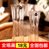 六星菱形 高六角 转运富贵竹 水培植物玻璃花瓶 透明高玻璃花瓶