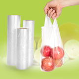 包邮 加厚冰箱食物保鲜袋 手提背心式果蔬生鲜密封食品袋多卷套装