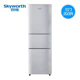 正品包邮Skyworth/创维 BCD-203T 创维冰箱三开门节能 冷藏冷冻省