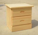 松木床头柜 简约实木柜 小柜子 松木柜 松木家具白色定做包邮