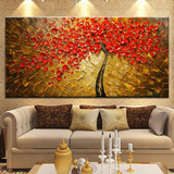 家居客厅沙发背景墙画 油画手绘无框画装饰画 餐厅挂画壁画立体画