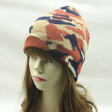 新款潮流女韩国时尚加绒保暖套头帽欧美男士冬天护耳针织毛线帽子