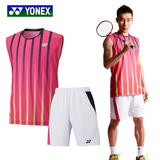 YONEX尤尼克斯yy羽毛球服装套装李宗伟球衣上衣短袖无袖短裤正品