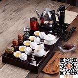 茶具套装特价整套陶瓷功夫茶具宜兴紫砂电磁炉 实木茶盘组合