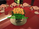 772广州方杯方瓶小桌花婚礼台花酒店桌花大型活动用花鲜花会议花