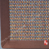 东南亚彩格编织天然剑麻地毯  外贸毯  客厅茶几地垫 现货特价