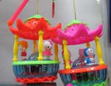 2中秋节灯笼儿童玩具卡通玩具手提发光旋转叮当猫KT猫男女孩玩具