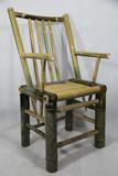 竹椅子靠背椅太师椅羊角背餐椅老人椅老板椅竹凳躺椅扶手椅送坐垫