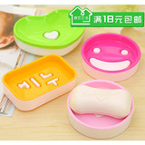 韩版超可爱糖果色双层肥皂盒 沥水皂盘浴室肥皂架 洁面香皂盒皂碟