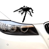 车贴搞笑卡通创意汽车贴纸个性装饰拉花改装贴画3D立体感辟邪蜘蛛