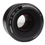 永诺YN 50mm 1.8标准定焦镜头50 1.8佳能相机镜头 大光圈AF