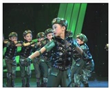 儿童兵娃娃演出服装幼儿舞蹈表演服迷彩军装军绿色小荷风采男女款