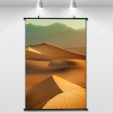 唯美自然风景沙漠现代客厅装饰画海报挂画竖版自然风景玄关有框画