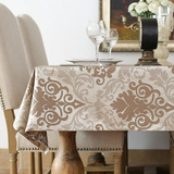 沃米兔古典欧式咖啡色布艺桌布台布餐桌布茶几布桌盖布吧台布订做