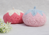 秋冬婴儿帽子女宝宝贝雷帽 3-6-12个月加绒加厚公主帽子0-1岁童帽