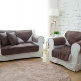 宜家沙发垫外贸布艺真皮沙发垫巾套罩坐垫欧式防滑咖啡色四季订做
