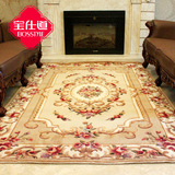 宝仕道地毯 欧式宫廷风 进口手工纯羊毛地毯客厅茶几地毯可定制