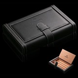 特价Cohiba高希霸雪茄盒 便携保湿套 进口雪松木高档皮质 4支装