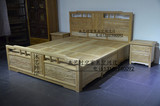 实木床榆木床卧室老榆木床会所中式双人床新中式古典民族大床家具