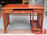 缅甸花梨木实木1.2米现代电脑桌 大果紫檀写字台 红木实木办公桌