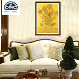 DMC十字绣套包梵高名画向日葵客厅大幅风景简约现代法国原装进口