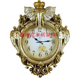 欧式客厅挂钟豪华大象钟表创意时钟现代静音复古墙壁石英钟特价