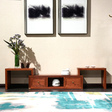 索格新中式红木电视柜组合刺猬紫檀试听柜储物柜中式婚房家具