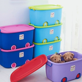 服杂物归纳整理箱床底储物箱特大号玩具收纳箱塑料儿童有盖滑轮衣