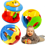 婴儿手抓球摇铃铛宝宝健身触觉早教益智儿童玩具球0-1-3岁