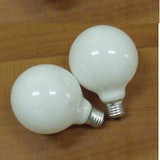 E27螺口龙珠灯泡球形奶白白炽灯泡玻璃灯泡装饰灯泡