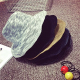 韩国代购优雅光身可以折叠的棉麻荷叶边圆顶帽草帽渔夫盆帽子休闲