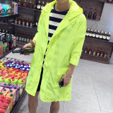 春装夹克男士韩版中长款风衣青年薄款修身加大码流外穿外套O3X
