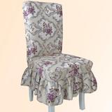 奢华欧式加厚椅子套餐椅套布艺椅子罩椅垫椅背蝴蝶结连体椅套定做