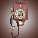 挂墙电话/壁挂式电话派拉蒙1913实木仿古电话机 古典电话老古董