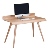 曲木艺术品 现代简约创意造型书房实木水曲柳书桌电脑桌现货包邮