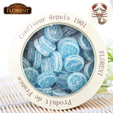 法国进口Florent薄荷味糖清凉薄荷糖果润喉硬糖铁盒罐装礼品包邮