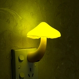 灯买二送一感光LED小夜灯婴儿喂奶床头夜灯卧室灯儿童黄色蘑菇夜
