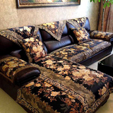 秋冬加厚防滑红木质家具沙发带靠背红木沙发连体坐垫
