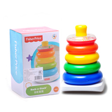 费雪彩虹套圈 层层叠 叠叠乐 不倒翁 婴幼儿宝宝益智玩具 N8248