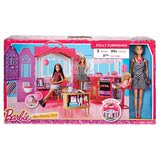 官方正品亚马逊Barbie芭比闪亮度假屋带娃娃女孩儿童玩具早教益智