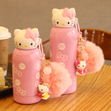 韩国可爱卡通创意凯蒂猫KT猫保温杯不锈钢便携女学生儿童水杯水壶