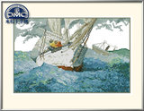法国正品DMC十字绣套件专卖 风景系列 帆船赛 乘风破浪 一帆风顺