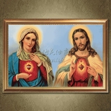 天主教圣像画油画耶稣油画圣母油画圣母圣心油画耶稣圣心油画 1