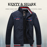 Kenty Shark/肯迪鲨鱼夹克男薄款春季新休闲外套大码男青年商务潮