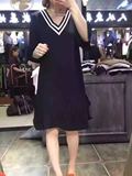 欧洲站 欧货正品2016夏季新款韩版时尚潮流女装白色V领边长款卫衣