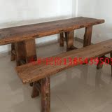 热卖老门板茶桌 旧门板桌子 实木书桌咖啡桌 原生态老榆木餐桌定