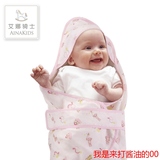 艾娜骑士 4层竹棉纱布婴儿抱被 包被 春夏季新生儿宝宝夏天抱毯子