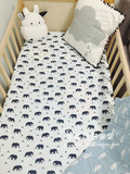 北欧风格 婴儿床单床笠新生儿 全棉无荧光剂儿童宝宝床上用品