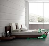 简约现代日韩式榻榻米板式床现代床双人床板式婚床宜家现代双人床