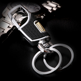 正品欧美达钥匙扣男士汽车腰挂扣 金属双环锁匙扣 创意钥匙链礼品